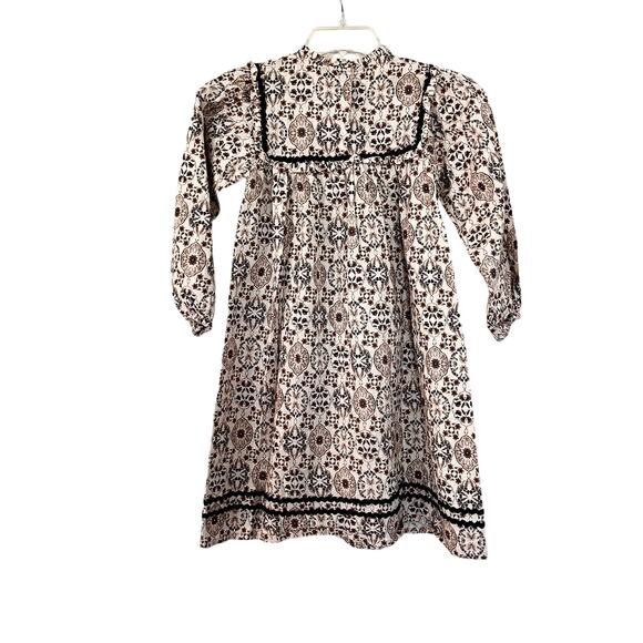Bebe Organic Girls Gabriella in Vintage Floral Long Sleeve Dress size 8 - Picture 4 of 8